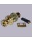 BRASS DOOR LOCKSET 2-3/8IN
