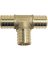 TEE PEX BRASS 3/4 INCH 5 PACK