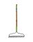 RAKE BOW STEEL 16TINE ASH HNDL