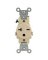 RECEPTACLE SINGLE 20A IVORY
