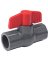 PVC BALL VALVE 1-1/2 SCH80 SOL