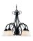 BOS-F3-5C FIXTURE CHANDELIER BLK