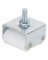 CASTER APPL 7/8IN ZINC WHITE