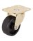 Plate Caster Blk/brs 1-5/8"