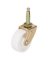 CASTER STEM SWIVL 2IN BRS/WHT