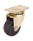 CASTER PLATE MED 1-5/8 BRASS