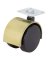 CASTER 2-WHEEL PLATE 2IN BRASS