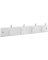 18" WHT/WHT Hook Rail