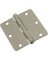 3 1/2 RAD HINGE SATIN NICKEL 3PK