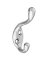 COAT & HAT HOOK DBL NICKEL