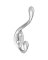 National Hardware MPB167 N327-163 Garment Hook, 35 lb, Zinc, Nickel