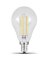 Feit Electric BPA1540C/827/LED/2 LED Lamp, General Purpose, A15 Lamp, 40 W