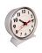CLOCK ALARM DIAL KEYWOUND WHT