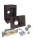 RECEPTACLE/CVR DPLX KIT BRZ 1G