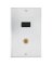 WALLPLATE HDMI/COAX
