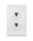 WALLPLATE 2-JACK CAT5/6