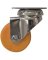 CASTER SWVL POLY HONEY YEL 2IN