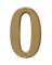 NUMBER HOUSE 0 SB 5IN POL BRS