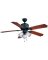FAN CEIL 52IN5BLD/3LT NAT IRON