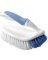 Simple Spaces YB88183L Scrubber Brush, Overmolded Grip TPE Blue/White Handle