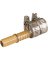 Landscapers Select GB91053L Hose Mender with Clamps, 1/2 in, Male, Brass,