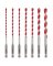 KIT HAMMER DRILL BIT CARB 7PC