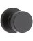 KNOB PASSAGE ROUND MATTE BLACK