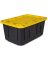 Tough Box Tote Storage | Black/Yellow | 27 gallon