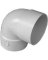 CANPLAS 414153BC Short Turn Pipe Elbow, 3 in, Hub, 90 deg Angle, PVC