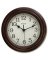 WES-33883P WALL CLOCK ROUND WOOD