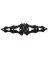 HINGE STRAP ORNMTL STL10IN BLK
