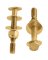 TOILET BOLT SET 5/16X2-1/4 BRS