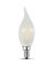 Feit Electric BPCFF60950CAFIL/2 LED Light Bulb, Decorative, Flame Tip, 60 W