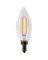 Feit Electric BPCTC60/950CA/FIL/2 LED Bulb, Decorative, E12 Lamp Base,