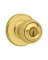 Kwikset 400P3CPK6 Keyed Entry Knob, Polished Brass