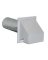 EXHAUST VENT GALV  WHITE HOOD 4"