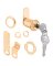 LOCK CAM DRAW/CABN 1-1/8IN BRS