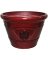 PLANTER POT 15.25IN OXBLOOD