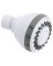 SHOWER HEAD 3FNC WHT 2.70IN