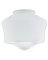 LIGHT GLOBE SCHOOLHOUSE WHITE