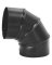 ELBOW PIPE 90DGRE 24GA 6IN BLK