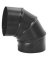 ELBOW PIPE 90DGRE 24GA 8IN BLK