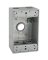 WALLPLATE BOX GRY 1G 5CT 1/2IN