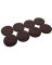 Shepherd Hardware 9863 Protective Pad, Felt, Dark Brown, 1-1/2 in Dia, Round