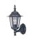 BLACK MED WALL LANTERN 1LT