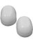 TOILET BOLT CAP OVAL WHITE