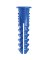 10PK#10-12 BLUE PLST SHLDw/SCREW