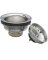 Plumb Pak PP5435 Polished Chrome Strainer with Stainless Steel Basket