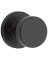 KNOB DUMMY ROUND MATTE BLACK