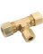 50064-06 BRASS COMPRS TEE 3/8